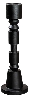 Image de Gilde Kerzenleuchter, Phillip, Kunstharz, schwarz, VE 1 Höhe: 92.00 cm Breite: 25.00 cm Tiefe: 25.00cm 52097