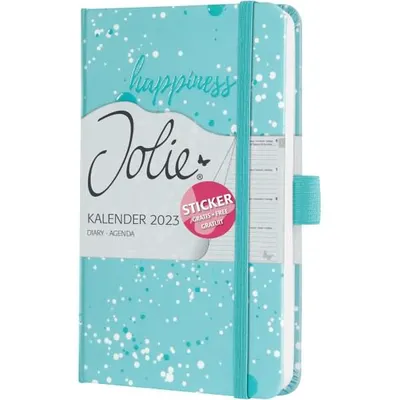 Produktbild von Wochenkalender Jolie 2023 ca. A6 Hardcover 1 Woche/2 Seiten Blue Happiness
