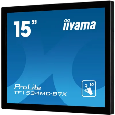 Produktbild von iiyama TF1534MC-B7X, 38,1 cm (15"), 1024 x 768 Pixel, XGA, LED, 8 ms, Schwarz