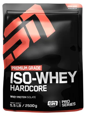 Produktbild von Iso-Whey Hardcore Big Pack (2500g) Strawberry