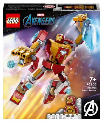 Zdjęcie produktu dla LEGO Marvel Super Heroes Mechaniczna zbroja Iron Mana, Zestaw do budowania, 7 lat(a), Plastik, 131 szt., 116 g