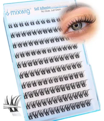 Image de Clusters de faux cils auto-adhésifs, type D, longueur 8-14 mm