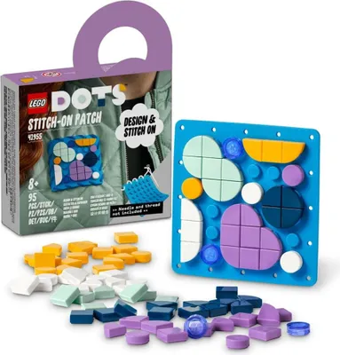 Produktbild von LEGO 41955 DOTS Kreativ-Aufnäher, Bastelset für Kinder ab 6 Jahren, DIY Patches