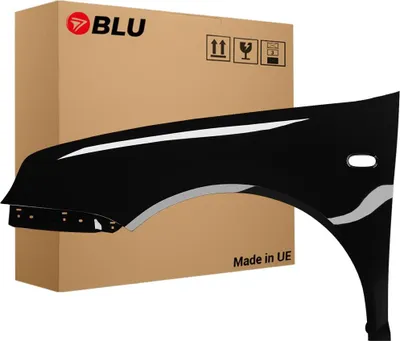 Image de BLU Aile Compatible avec VW Volkswagen Golf IV 4 L041 LO41 Gauche Schwarz Schwarz | 1997-2006 | Avant | Peint| Prêt à Monter | Galvanisé