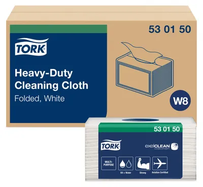 Obrázok produktu pre Tork - Čistiace utierky heavy-duty w8 45 utierok 530150 | 8 kusov