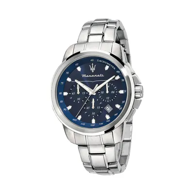 Produktbild von Maserati Edelstahl Armband-Uhr Chronograph SUCCESSO Herren silber D2UMAR8873621002