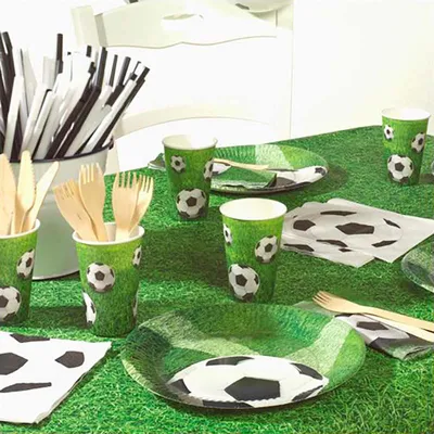 Obrázok produktu pre Papstar Football, Obdĺžnikový, Papája, Zelená, Vzor, 1 kusov, 1200 mm
