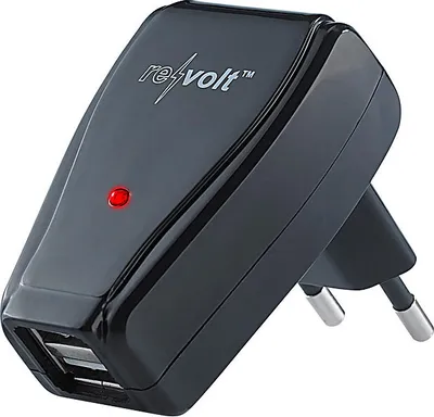 Produktbild von 2-fach USB Ladegerät Netzadapter mehrfach Ladestecker Dual USB 2 Ports Charger Netzteil 2 Geräte gleichzeitig aufladen für Handys Kamera Tablets