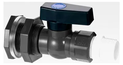 Produktbild von Regentonne mit Wasserhahn-Set, 3/4 Zoll Garten-Wasserhahn-Anschluss mit Schottverschraubung und Schlauchadapter für Aquarien, Wassertanks und Pools