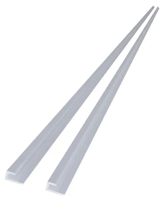 Produktbild von Duschspa 210cm Kantenprofil Aluminium Profil für 3mm Aluverbundplatte Weiß matt