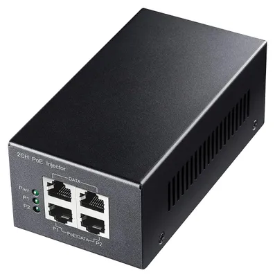 Produktbild von Cudy Gigabit-PoE-Injektor POE220, 2 PoE+-Ports, 30 W/Port, 802.3at/af, 54 V, 10/100/1000 Mbit/s