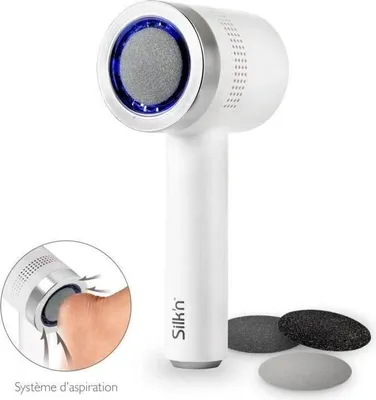 Zdjęcie produktu dla Elektryczne urządzenie do usuwania modzeli Silk'n Vacupedi ze zintegrowanym odsysaniem i 2 pilnikami w zestawie