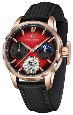 Produktbild von Herrenuhr Pagani Design Trouvaille, mechanisch, Rot/Roségold