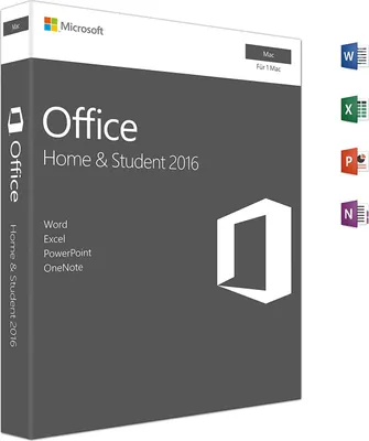 Produktbild von Microsoft GZA-00988 MS Office MAC Home & Student 2016     DE