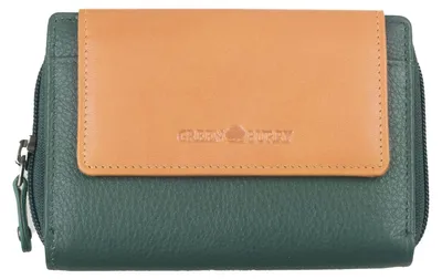 Produktbild von GREENBURRY Geldbörse Duett RV-Wallet RFID Bottlegreen / Tan dunkelgrün