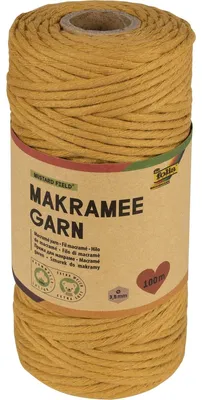 Produktbild von folia Makramee-Garn MUSTARD FIELD Länge: 100 m