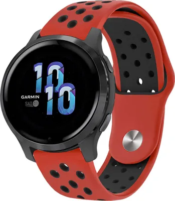Produktbild von imoshion Silikon-Sportarmband - Universelle 22 mm Anschluss - Red & Black
