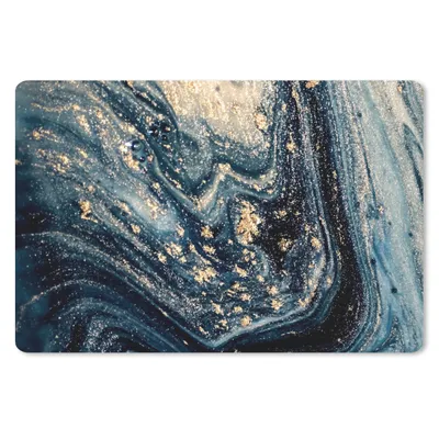 Produktbild von MuchoWow® Schreibtischunterlage Marmor - Farbe - Glitter - Gold 60x40 cm - XXL Mauspad - Großes Mauspad