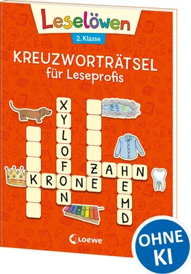 Produktbild von Leselöwen Kreuzworträtsel für Leseprofis - 2. Klasse (Rotorange)