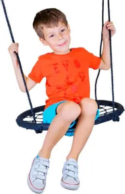 Obrázek produktu pro Hnízdo houpačka 60 cm houpačka Kulatá houpačka Zahradní dětská síťová houpačka
