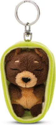 Produktbild von Nici Schlüsselanhänger Sleeping Pets - Dunkelbrauner Hund