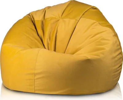 Produktbild von Ecopuf Sakwa, Pouf Sesselsack Größe M, Sitzsack Sessel Innensessel, Sessel 90x50, Gelb A28