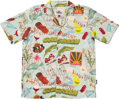 Produktbild von The Dudes Treasure Trail White Hawaiian Shirt Multicolor M