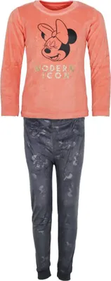 Produktbild von Disney Minnie Maus Kinder Velour Schlafanzug Pyjama Nachtwäsche – Blau / 116