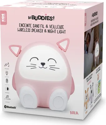 Image de BigBen, haut-parleur Bluetooth avec éclairage, modèle chat, rose