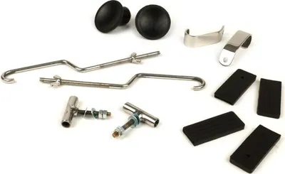 Produktbild von Reparatur-Set Moto Nostra Gepäckträger klappbar vorne Edelstahl für Vespa Smallframe V50, PV125, ET3, Largeframe Rally180, Rally200, Sprint150, TS125, GT125, GTR125