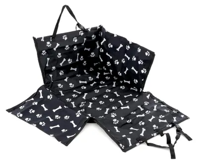 Produktbild von Wasserdichte Autoschondecke für den Autositz, Hundedecke, Schutzdecke für Kofferraum und Rücksitz (B 124 x L 122 cm) schwarz