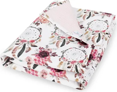 Produktbild von Doppelseitige Baumwolldecke 75x100 PRESTIGE Pink