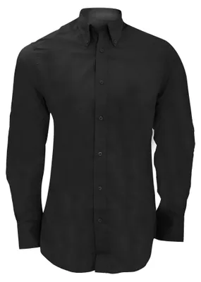 Produktbild von Kustom Kit City Business Herren Hemd, Langarm FK438 (Kragenweite 39) (Schwarz)