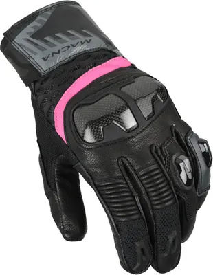Immagine prodotto di Guanti da moto Macna Chiza da donna, nero/rosa, S