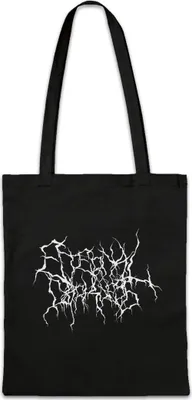 Produktbild von Urban Backwoods Eternal Darkness Typo Blackmetal I, Stofftasche, Farbe: Schwarz