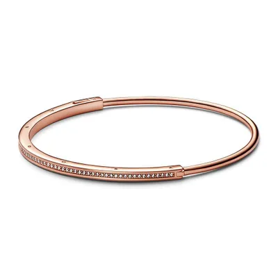 Produktbild von PANDORA Damen Armreif Signature ID, rosévergoldet