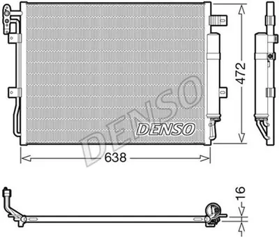 Produktbild von DENSO DCN14003 Kondensator Klimaanlage Klimakondensator für LAND ROVER Range Rover Sport (L320) +Trockner