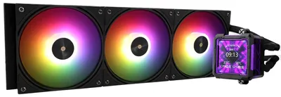 Obrázok produktu pre Thermalright FW PRO 360 ARGB čierny – 360mm AIO chladič pre procesor s LCD obrazovkou IPS (2,73 palca) s rozlíšením 320 x 320, kompatibilný s AM4/AM5/Intel LGA1700/1851/115X/1200