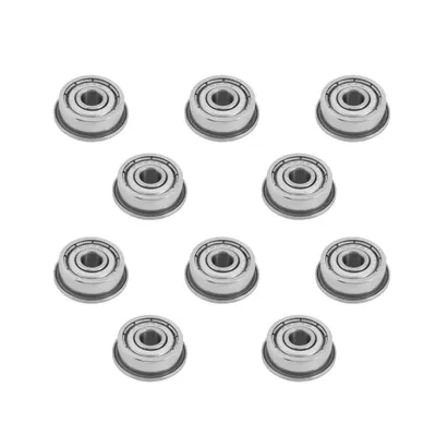 Produktbild von 10 Stück F624ZZ Doppelt Gekapselte Miniatur Flansch Kugellager – 4x13x5mm