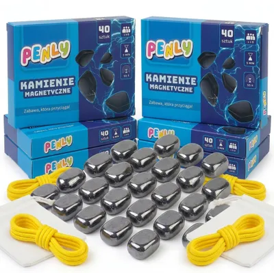 Produktbild von Magnetische Steine 240 Stück - 6 x 40 Magnetbausteine Set, Magnetspielzeug für Kinder, Magnetbausteine Steine zum Stapeln und Bauen