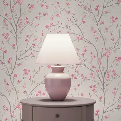 Produktbild von TADESSI Tapete Wald und Blätter Salvatore M1-No.643 Vliestapete Rosa Weiß Blumentapete Wohnzimmer Schlafzimmer Küche
