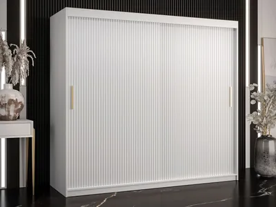 Obrázek produktu pro Šatní skříň 200 cm LONZO 1 - bílá