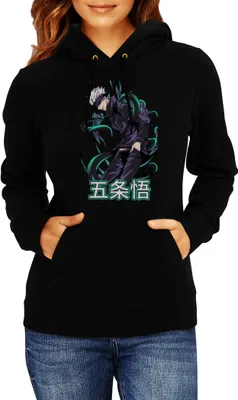Produktbild von Damen Kapuzenpullover Anime Manga Jujutsu Kaisen, Lady L / Schwarz