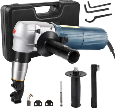 Zdjęcie produktu dla Nożyce pneumatyczne do blachy 4mm - Nożyce do blachy 625W - Nożyce do blachy 1000 obr/min - Nożyce do blachy, materiałów falistych, rur, złożonych profili - Stal nierdzewna, miedź, aluminium, plastik, szkło