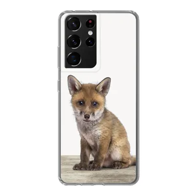 Produktbild von MuchoWow® Handyhülle Schutzhülle Hülle für Samsung Galaxy S21 Ultra Fuchs - Baby-Fuchs - Kinder - Mädchen - Jungen Silikon Softcase Handy Hülle - Mobiltelefon