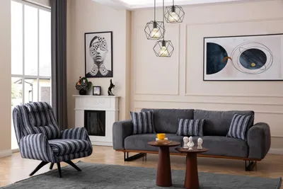 Produktbild von Wohnzimmer Set Designer Sofagarnitur 4 +1  Sitzer Garnitur Couchen Möbel 2tlg.