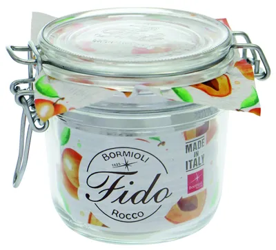 Einmachgläser Fido 350 ml, 6 Stück, Glas, luftdicht
