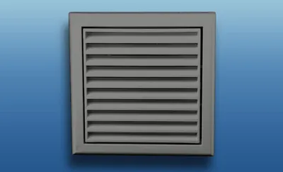 Produktbild von Lüftungsgitter MV mit Flansch Größe: Ø100 154x154mm Farbe: grau