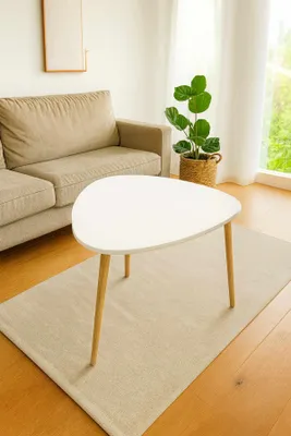 Productafbeelding van Skye Decor, hoogwaardige nesttafel (3-delig) - Saffier eikenhout, 100% melamine, 90 cm