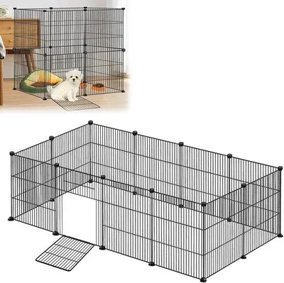 Produktbild von Tiergehege für Kleintiere – Metallgitter, 142 x 72 x 36 cm